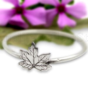 Maple Leaf Ring, 925 Sterling Silver Ring, Stackable Ring, Silver Leaf Ring, Leaf Ring, Maple Leaf Jewelry, Statement Ring, Handmade Ring