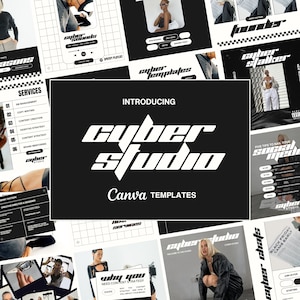 Aesthetic Canva Templates, Bold Canva Templates, Aesthetic & Badass Vibes, Social Media Templates
