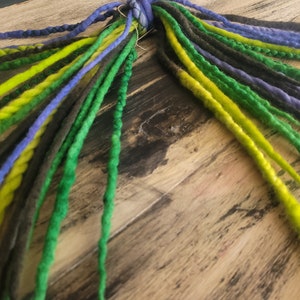 Super weiche Dreads aus Teilwolle.