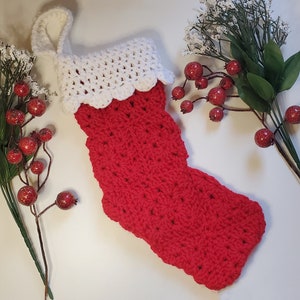 Hand-made, Crocheted, Classic, Christmas Stockings