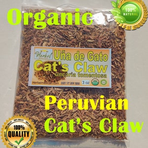 Uña de Gato, Una de gato, Cat&#39;s Claw, cats claw bark, 3oz Unicaria Tomentosa  100% Natural Organic Tea !!
