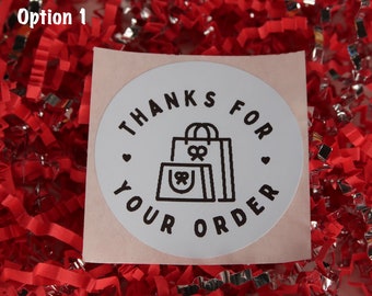 Thank You for Your Order Packaging Stickers Business Branding Small ...