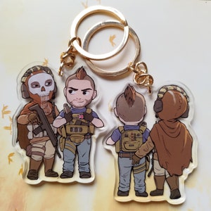 Ghost Soap BUTT GRAB Acrylic Charm Keychain