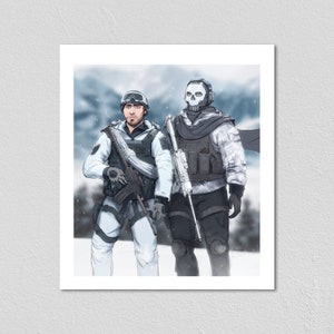 Winter Gear Soap and Ghost - Art Print