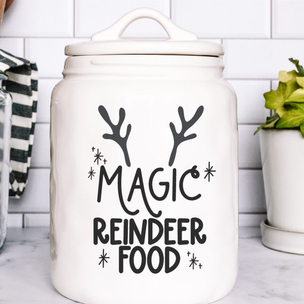 reindeer food svg, reindeer food printable, magic reindeer food svg, reindeer food bag topper printable, magic reindeer food printable