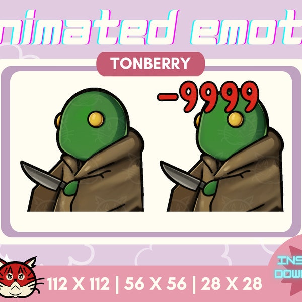 x1 Final Fantasy Tonberry Animated Twitch Emote | Final Fantasy Emotes | YouTube | Animated Twitch Emotes | Twitch Assets | Stab Emote