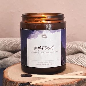 Vela Night Court: Produtos ACOTAR inspirados em A Court of Thorns and Roses, presente literário para amantes de fantasia