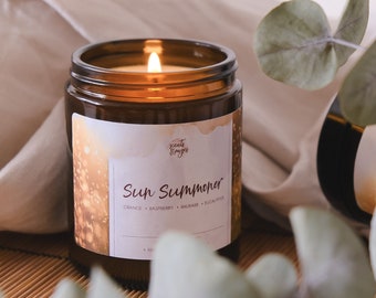 Bookish Candle Sun Summoner: Grisha Trilogy Inspired, Shadow and Bone, Fruity Scent