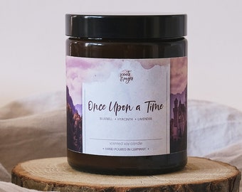 Floral Scented Candle, Lavender & Bluebell, Bookish Gift