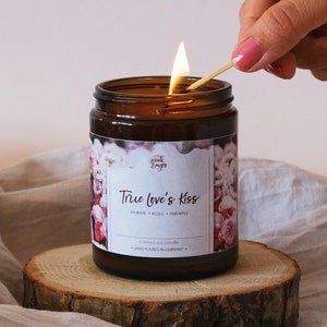 True Love's Kiss: Fruity-scented Candle Inspired by Fairytales | Home Decor Candle for Spring & Summer