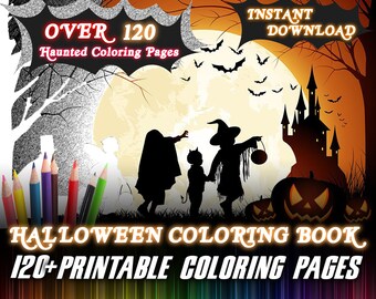 Halloween Coloring Book OVER 120 Pages