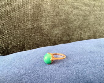 Antique Turquoise 18k Ring
