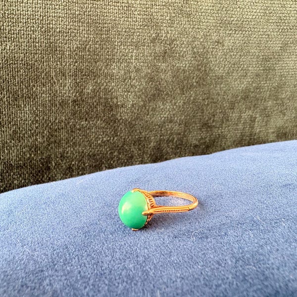 Antique Turquoise 18k Ring