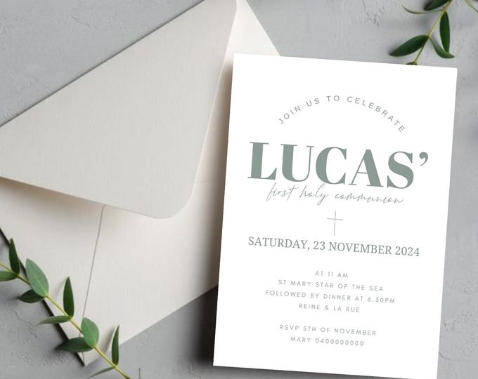 First Holy Communion Invitation
