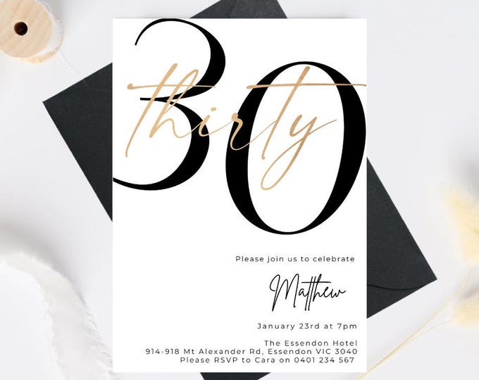 Thirty Invitation