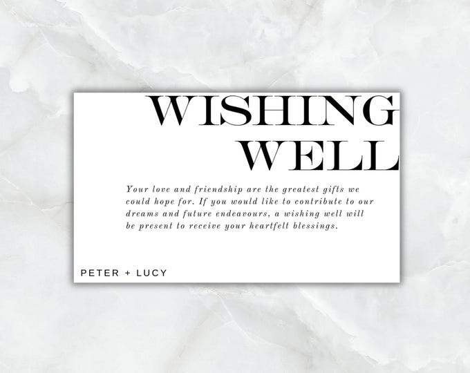 Minimalist Wishing Well Card