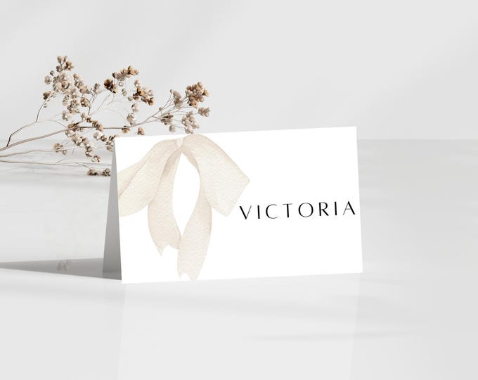 Bow Place Card
