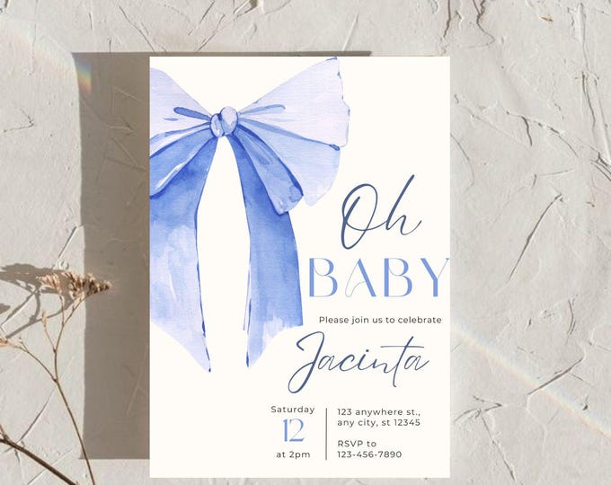 Oh Baby Shower Lunch Invitation