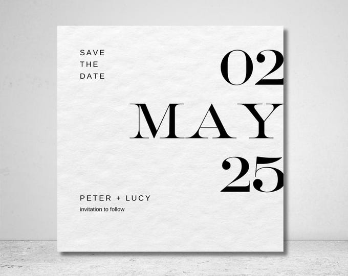 Squared Save The Date Invitation