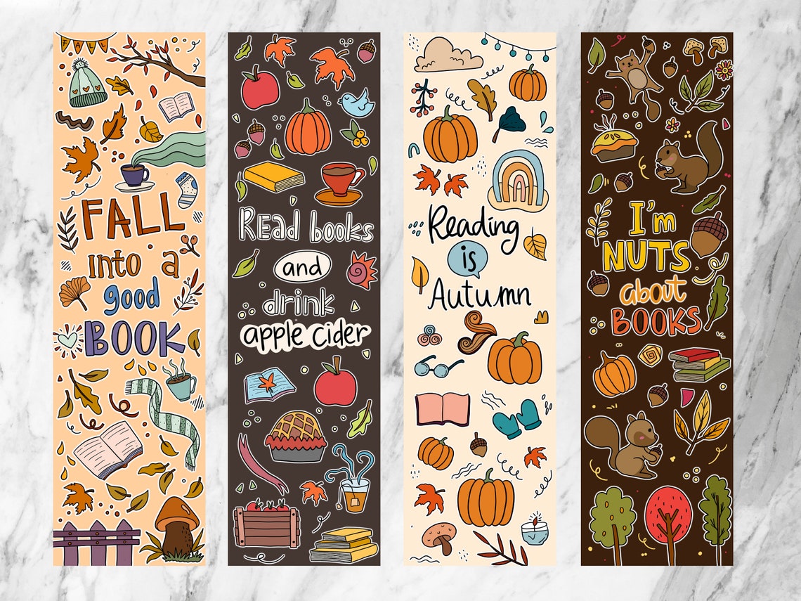 digital-bookmark-fall-bookmarks-print-your-own-instant-etsy-canada