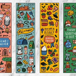 Digital Bookmark | Friendship Bookmarks | Print Your Own | Instant ...
