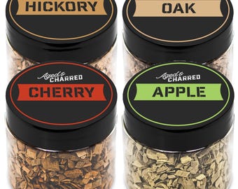 Cocktail Smoker Wood Chips – Variety Pack, Apple, Cherry, Oak Hickory