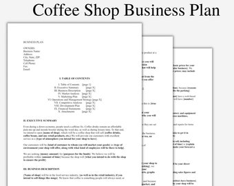 coffee bar business plan