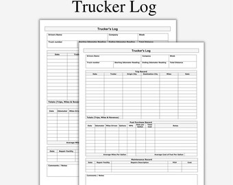 Trucking Printable - Etsy