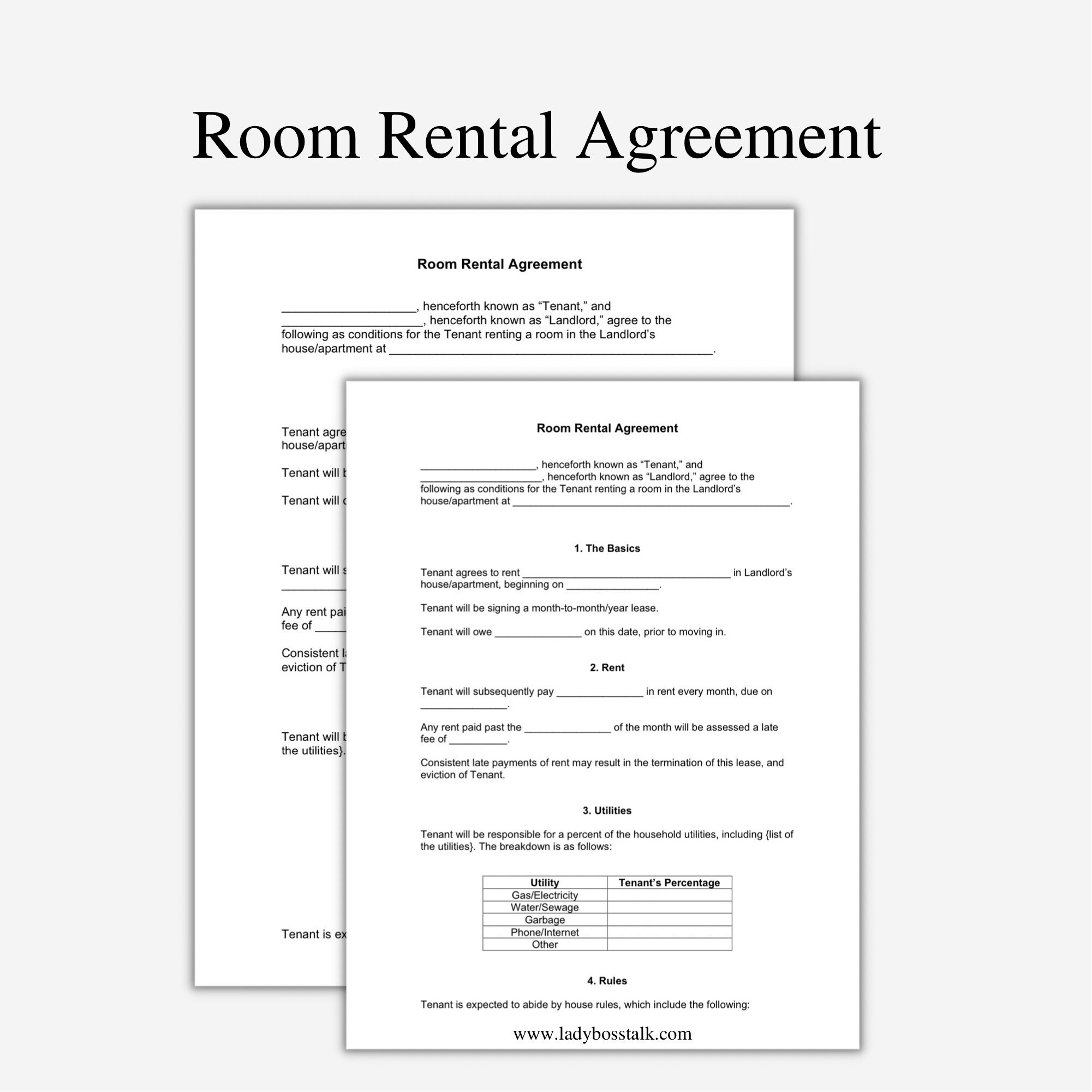House Lease Agreement Template Ireland Printable Form, Templates and House Lease Agreement Template Ireland Printable Form, Templates and