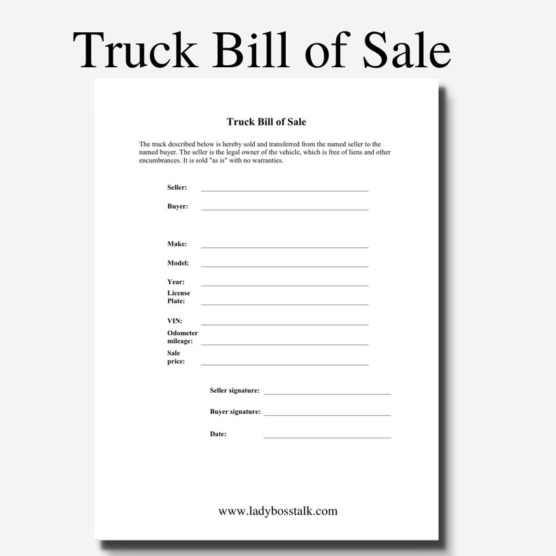 truck-bill-of-sale-truck-sale-contract-bill-of-sale-for-etsy-israel