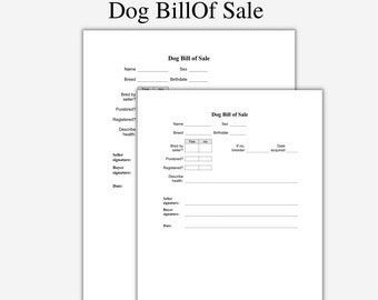 puppy receipt etsy ireland