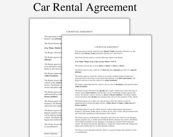 rental agreement etsy