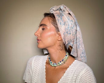 A pink Headband , Snood, Head Scarf, Head Covering