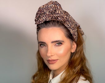 A brown Headband , Head Covering,  Scarf, Chemo