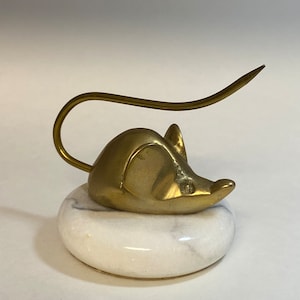 Brass Mouse Paperweight