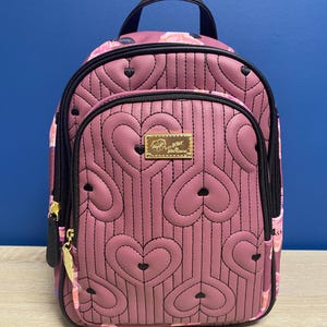 betsey johnson leather backpack Women's Clear in Dots 30 Imported Betsey Johnson Backpack - Etsy
