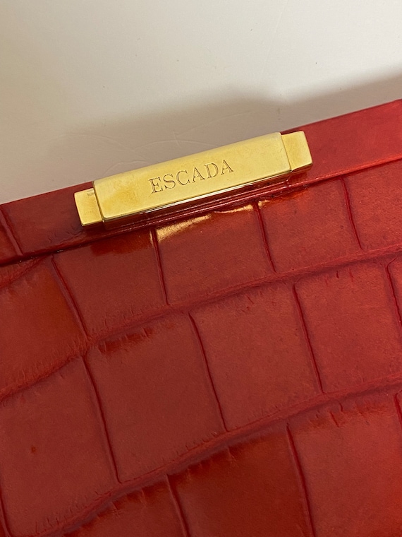 Escada Red Leather Purse - image 5