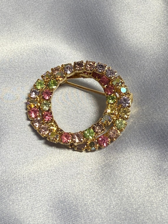 Rhinestone Infinity Brooch - image 2