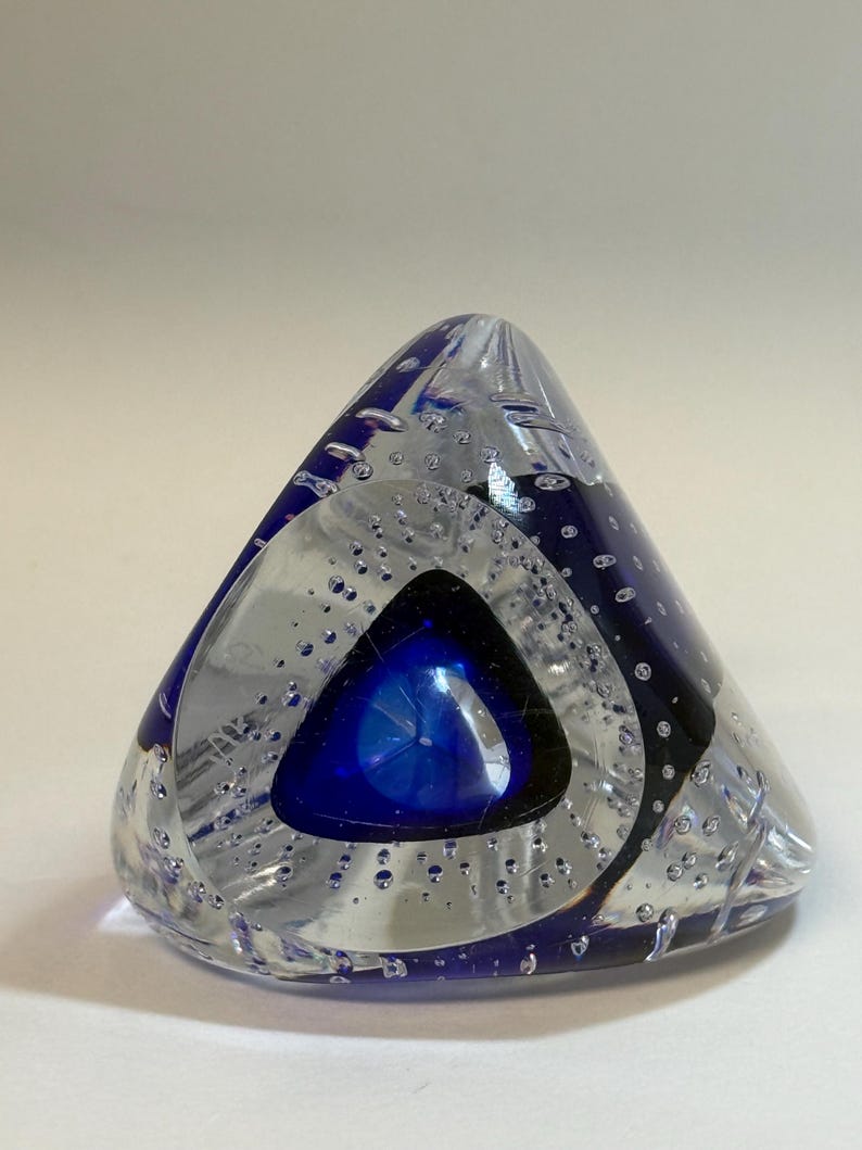 Triangle Paperweight Marian Pyrcak Teardrop Paperweight Ring Holder - Etsy
