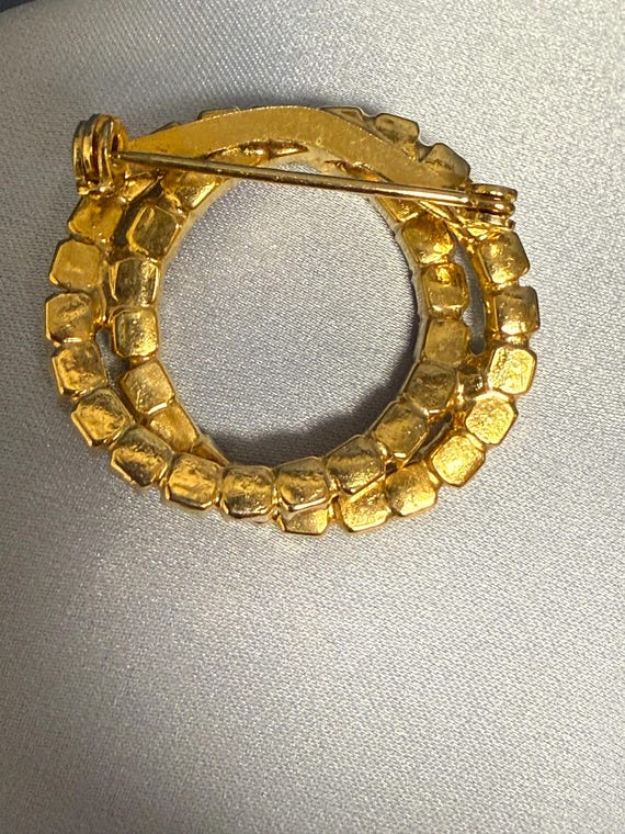 Rhinestone Infinity Brooch - image 7