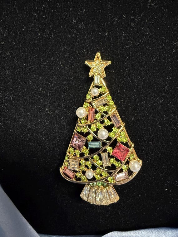 Napier Christmas Tree Brooch