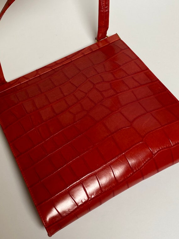 Escada Red Leather Purse - image 7