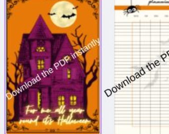 Halloween Planner | Printable Spooky PDF | Digital Gothic Journal for Halloween Lovers All Year | Witchy Stationery Download
