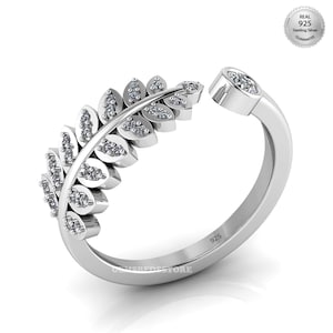 Half Eternity CZ Wedding Ring Half Eternity Band Wedding Band Simulated Diamond Band Stacking Ring Adjustable 925 Sterling Silver Ring
