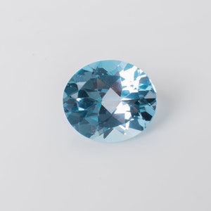 Natural Sky Topaz Oval Cut 15x13 mm 11.30 Cts Faceted Loose Gemstone Fancy item