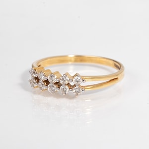Mini Stone Minimalist Ring 925 Sterling Silver Ring Minimalist Band Ring Handmade Gold Plated Jewelry For Women CZ Ring For Women