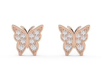 ピアス18K Ear Jewelry】K10 ホワイトゴールド キュービックジルコニア ピアス