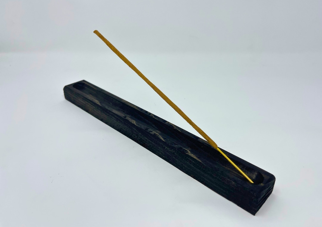 Ebony Handmade Wooden Incense Holder Etsy