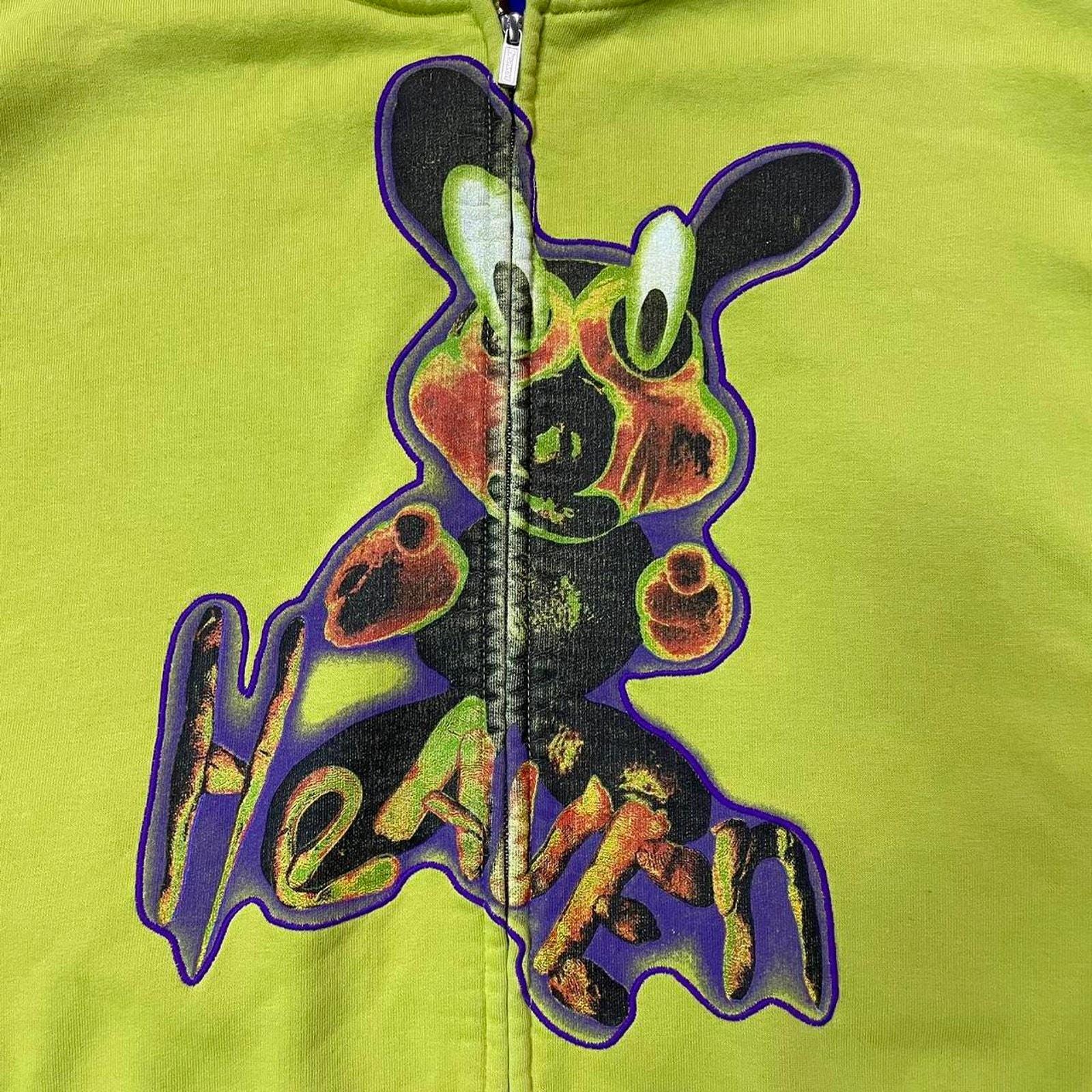 トップス Heaven by Marc Jacobs Acid Bunny Hoodie Vintage Marc Jacob's Heaven Limited Release “ACID BUNNY” Zip-up