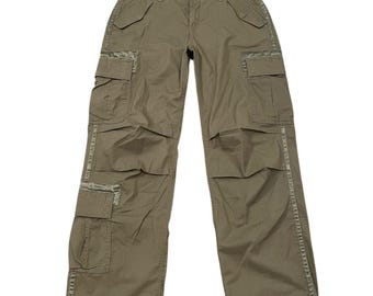 Vintage Y2K 2000s grunge utility low-rise Abercrombie & Fitch baggy cargo pants